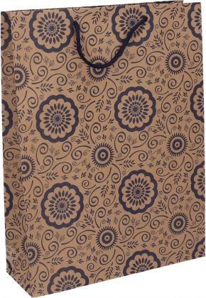 Darčeková taška kraft L 27,5 × 36,5 × 9 cm