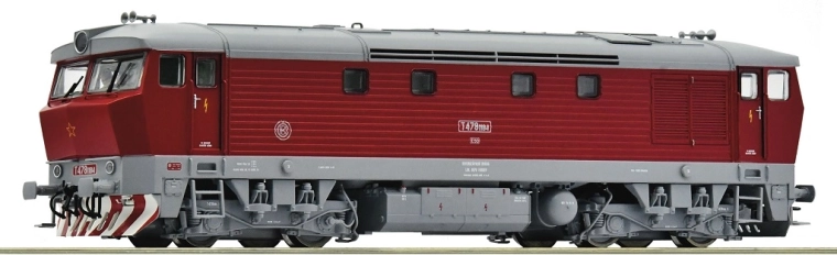Dieselová lokomotíva T 478 1184 Bardotka ČSD