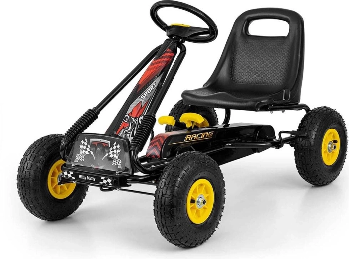 Šliapacia motokára Milly Mally Thor čierna