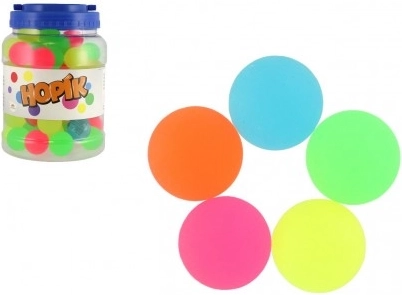 Skákacia loptička hopík 3,2 cm – mix farieb, 70 ks v dóze