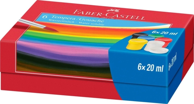 Temperové farby Faber-Castell 6x20ml