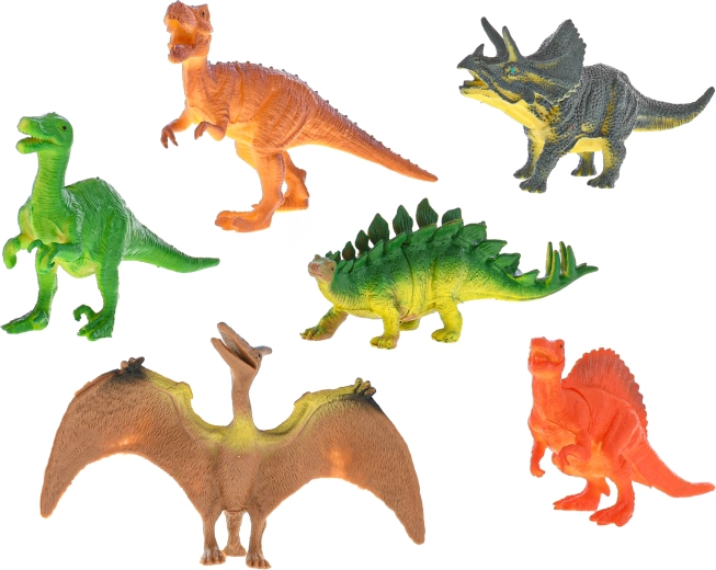 Šesť rôznych dinosaurov v jednej sade
