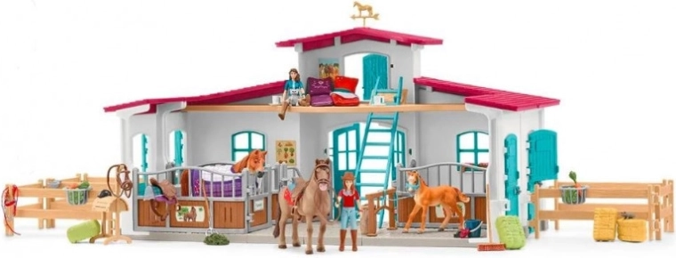 Schleich Horse Club stajňa s príslušenstvom pri jazere