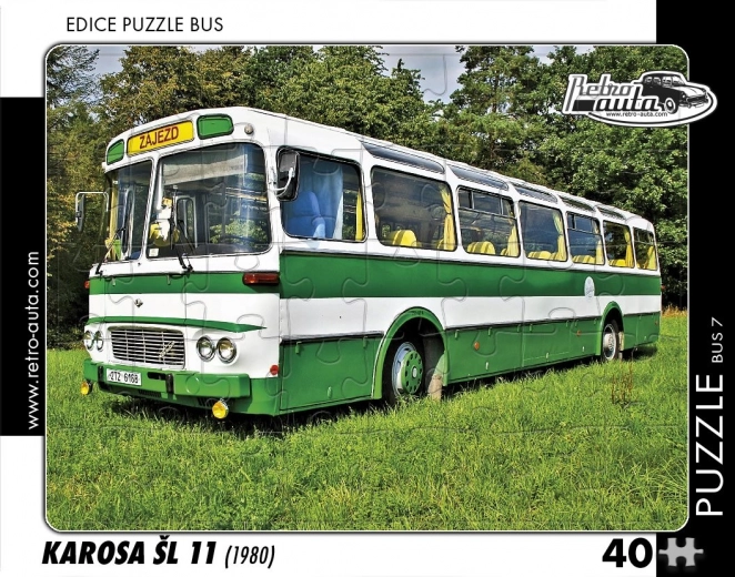 RETRO-AUTA puzzle Karosa ŠL 11 (1980) 40 dielikov