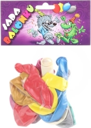 Nafukovacie balóniky metalické - 10 ks