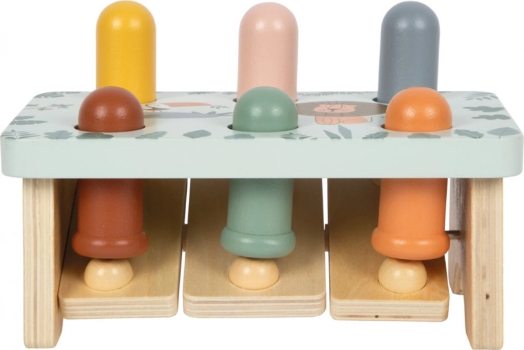 Zábavný efekt „zatlač – vyskoč“