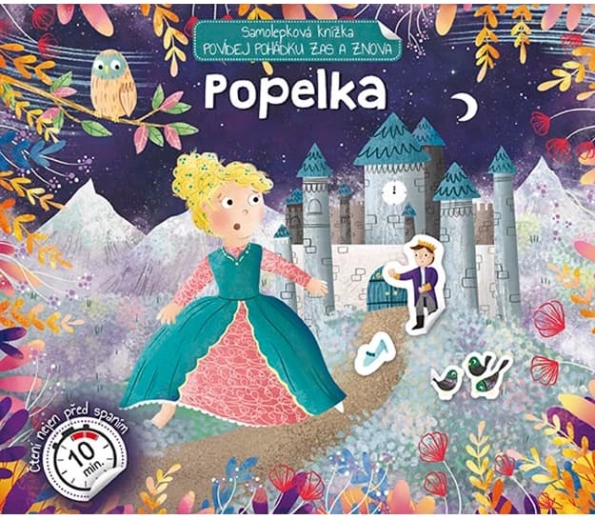 Rozprávaj rozprávku Popoluška – interaktívna samolepková knižka
