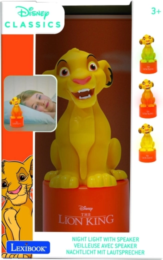 Lexibook nočné svetlo s reproduktorom Leví kráľ Simba