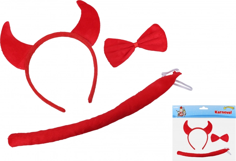 Súprava čertovských doplnkov 3 ks