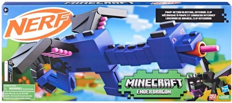 Wystreľovač Nerf Minecraft Ender Dragon