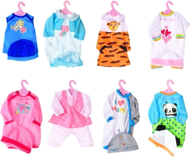 Oblečenie pre bábätko 38–40 cm – 8 druhov