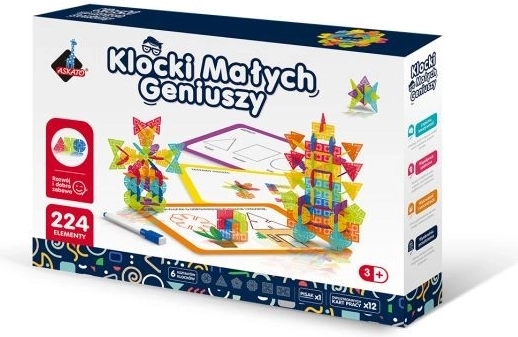 Stavebnica Geometrické Vločky - 224 dielov