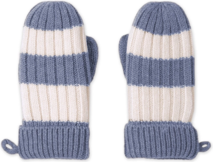 Merino rukavice Lodger Stripe Stone, veľ. 1–2 roky