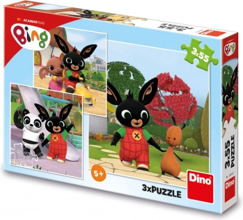 Puzzle BING sa hrá 3×55 dielikov
