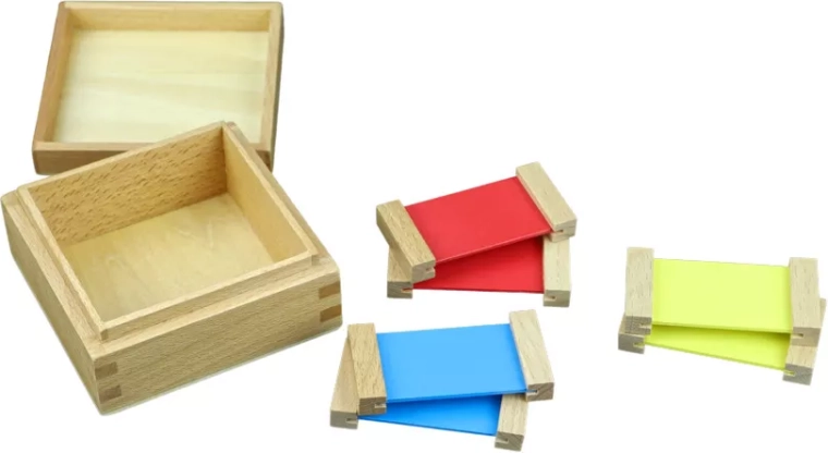 Farebné doštičky 1 – základná sada Moyo Montessori