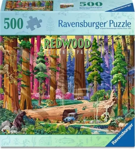 Puzzle Ravensburger Národný park: Redwood 500 dielikov