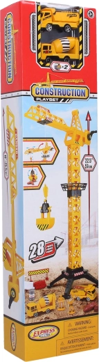 Žeriav s 2 stavebnými autami 57 cm