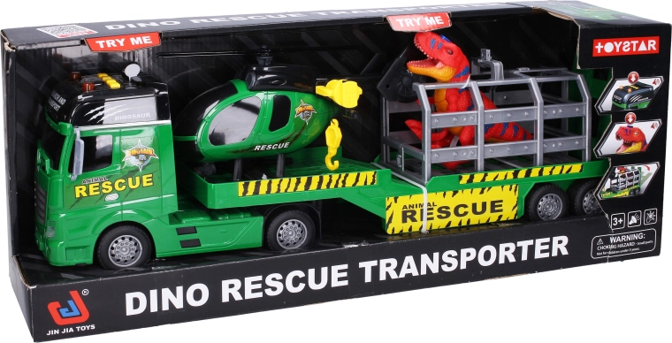 Nákladné auto na záchranu dinosaura 54 cm