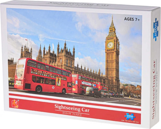 Puzzle Londýn doubledeckery 1000 dielikov 70 × 50 cm
