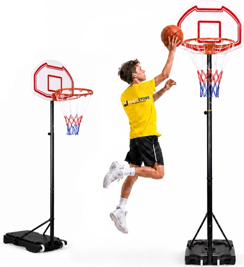 MOVEPRO voľne stojaci basketbalový kôš s nastaviteľnou výškou do 210 cm