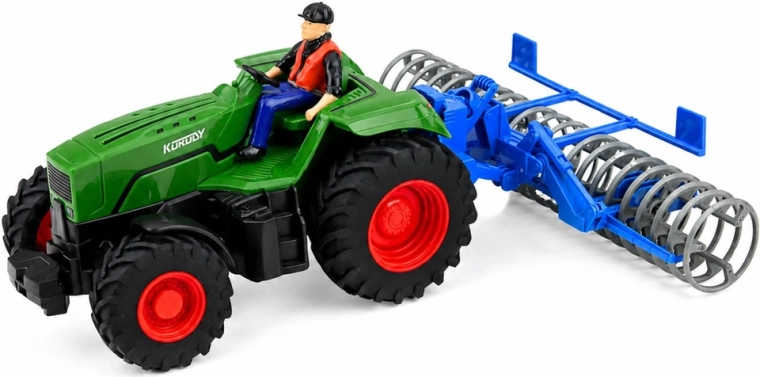 Realistická súprava traktor + poľný valec
