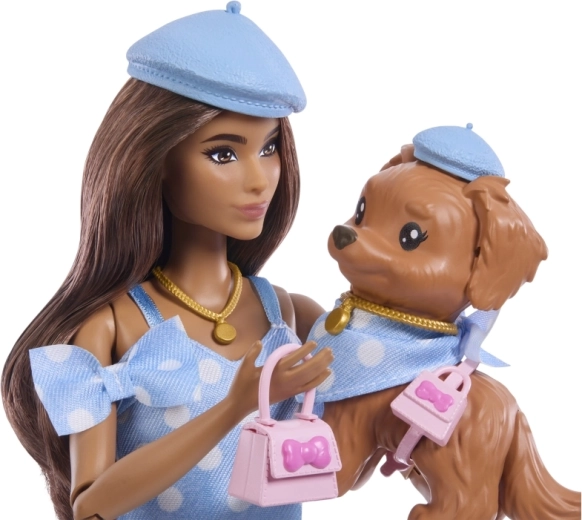 Sladený štýl Barbie a psíka