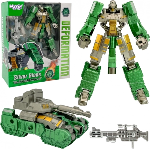 Woopie Transformujúci Robot Silver Blade 2v1 Tank