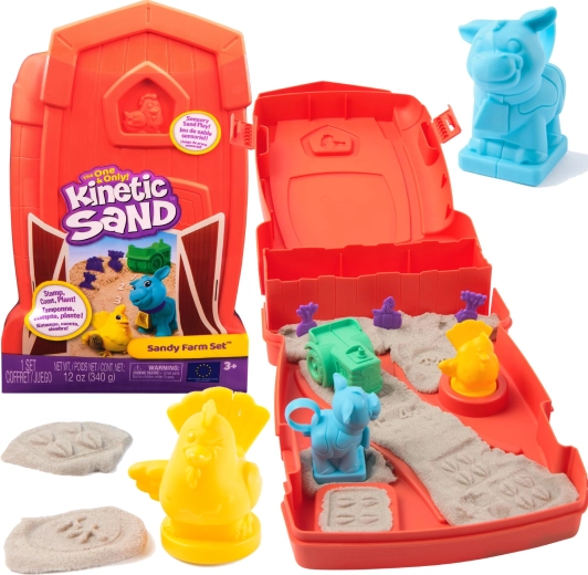 Kinetic Sand Sandy Farm kreatívna súprava s kinetickým pieskom
