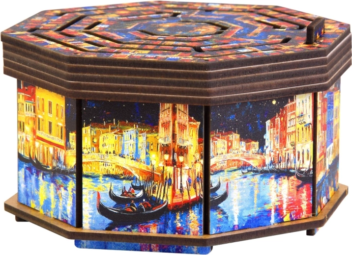 Drevený hlavolam EscapeWelt Art Secret Maze Box