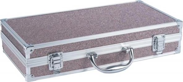 veľký medený kozmetický kufrík so zrkadlom