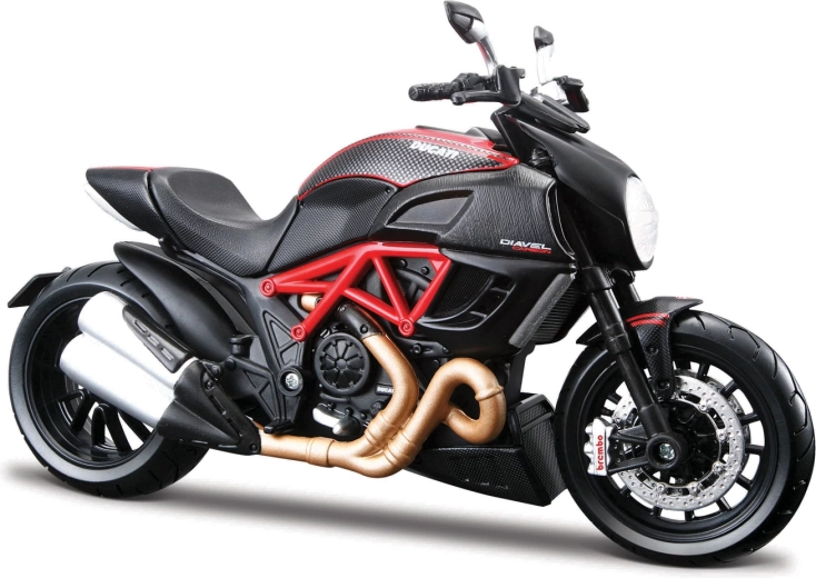 Maisto Ducati Diavel Carbon motocykel na zostavenie 1:12