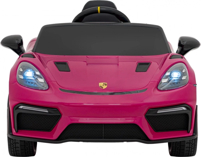 Detské elektrické auto Porsche 718 Spyder RS s panelom MP4 – Ružová