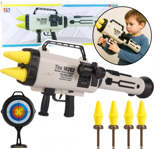 Veľký raketomet s penovými strelami 68 cm