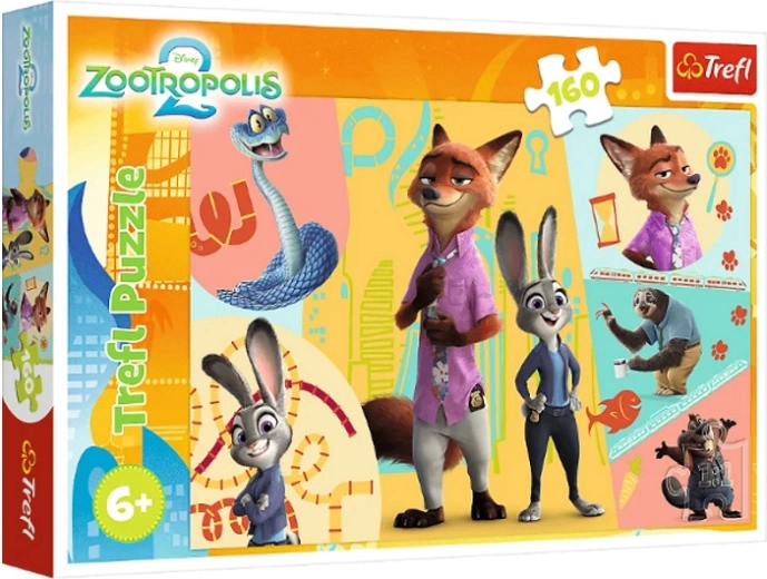 Puzzle Zootopia 2 – spolu v Zootopii 160 dielikov