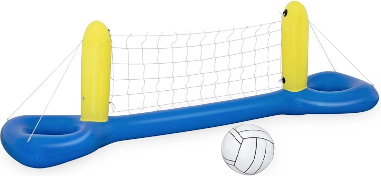 Nafukovacia plávajúca volejbalová sada do bazéna 252 × 64 cm BESTWAY