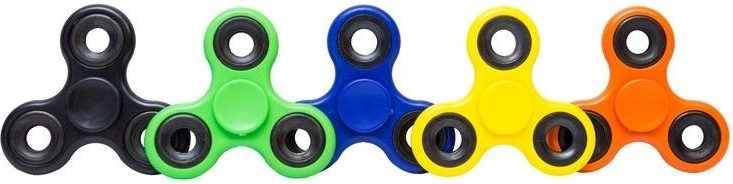 Trojramenný fidget spinner 7,5 cm mix farieb – 1 kus