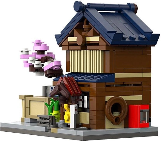 CaDA Mini japonské verejné kúpele Sento stavebnica 1:65