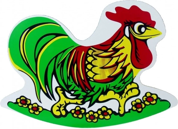 Drevené hojdadlo kohút pre deti