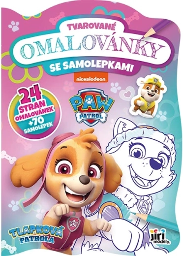 Tvarované omaľovánky Labková patrola