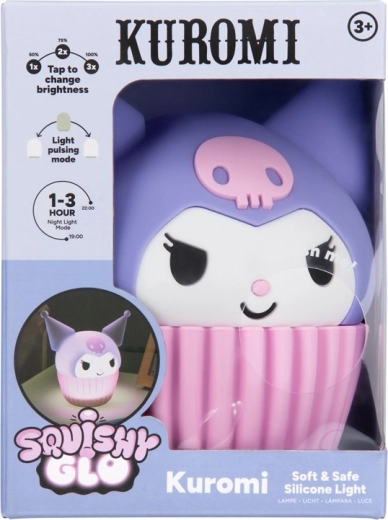 Nočné svetlo Kuromi SquishyGlo zo silikónu