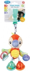 Závesný papagáj s klipom PLAYGRO