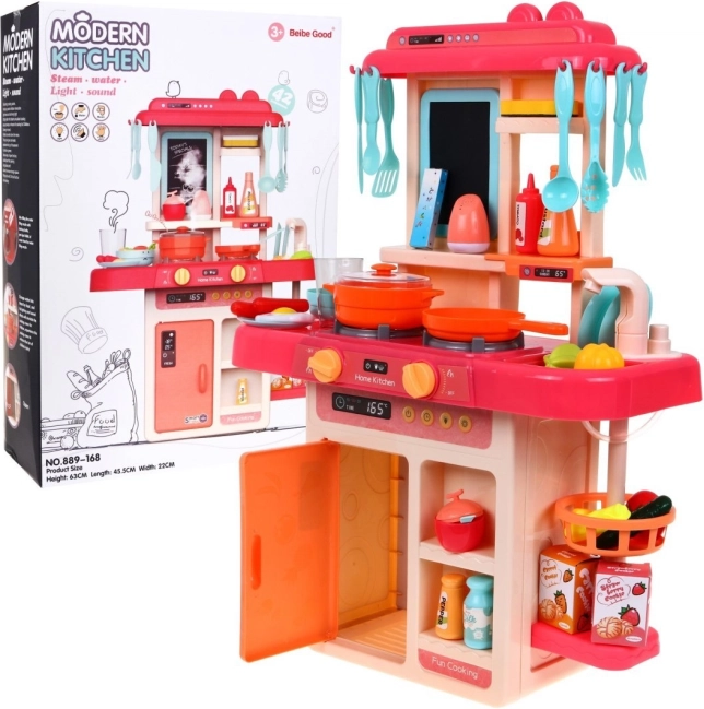 Detská Kuchynka Modern Kitchen Ružová