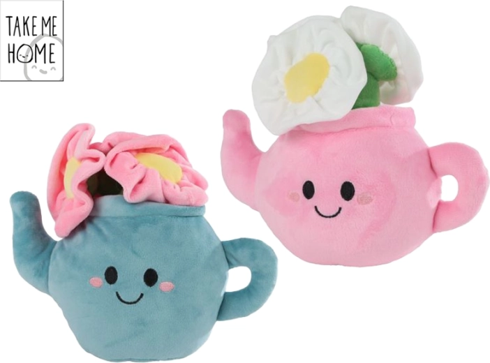 Plyšová hračka Take Me Home – izbová rastlina v čajovej kanvici