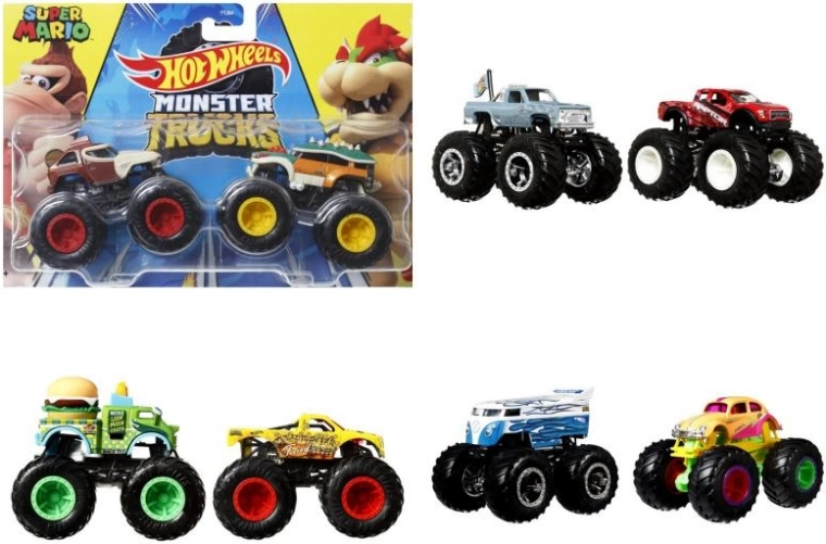 Hot Wheels Monster Trucks 1:64 dvojbalenie – rôzne modely