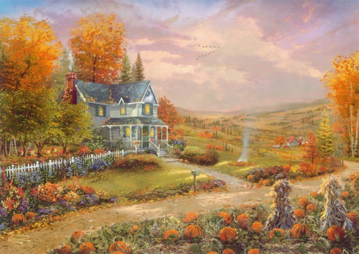 Puzzle Jeseň v Apple Hill 500 dielikov