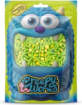 STNUX Creepy worms – zelené senzorické červíky