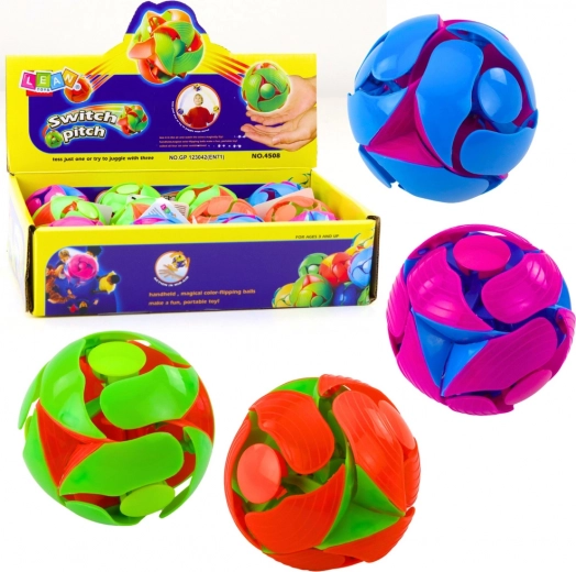 Mäkká loptička meniaca farbu 6 cm