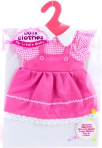 Ružové šatičky pre bábiku 22 × 22 cm