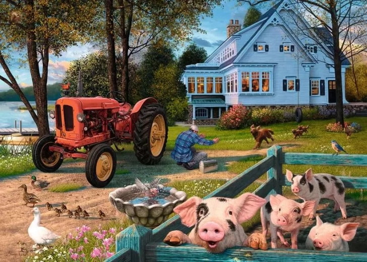 Ravensburger puzzle Život na vidieku XXL 300 dielikov