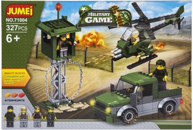 Stavebnica Jumei Military Game vojaci 327 dielikov (38 × 26 cm) - 1 kus